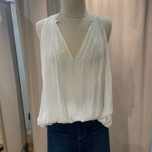 Elegant White Sleeveless Top